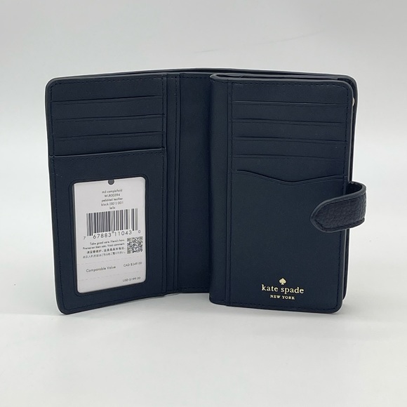 Kate Spade Leila Medium Flap Shoulder Crossbody Bag & Compact Bifold Wallet - Picture 10 of 14